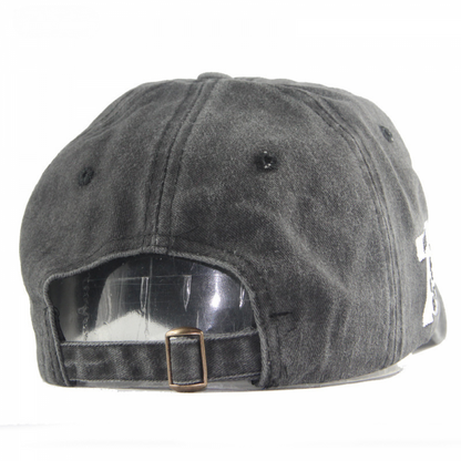 Baseball cap washed full cap fringed sun hat men and women Blue Blue