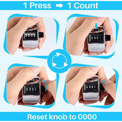 4 Digit Manual Counter Passage Counter For People Counter, Golf Sport, Trainer School