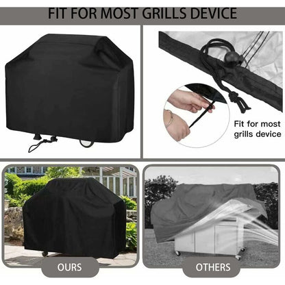 Weatherproof Bbq Cover - Oxford Fabric Waterproof Dustproof Uv Resistant Bbq Cover With Snap Fastener And Storage Bag