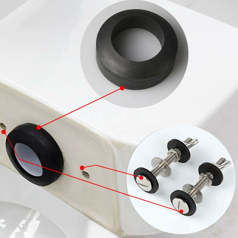 Toilet Bolt Tank To Bowl Bolt Kit, 2 pcs Screw Cassette Kit, Universal Stainless Steel Toilet Fixing, Easy To Install