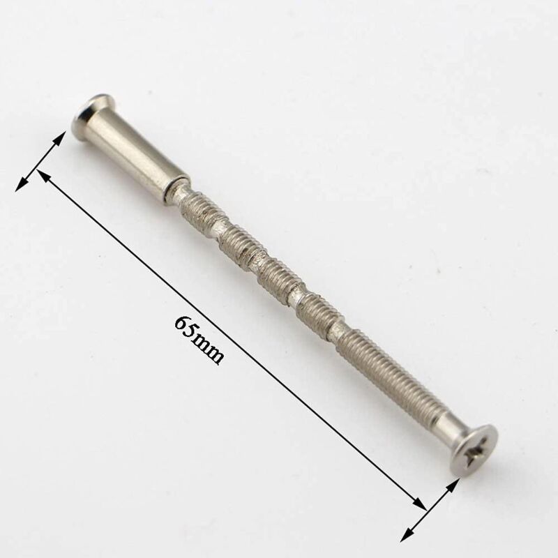 4 Universal M4 Bolts And Sleeves For Door Handle ROsettes, Nickel