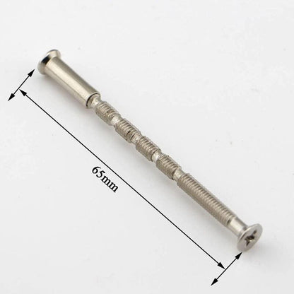 4 Universal M4 Bolts And Sleeves For Door Handle ROsettes, Nickel