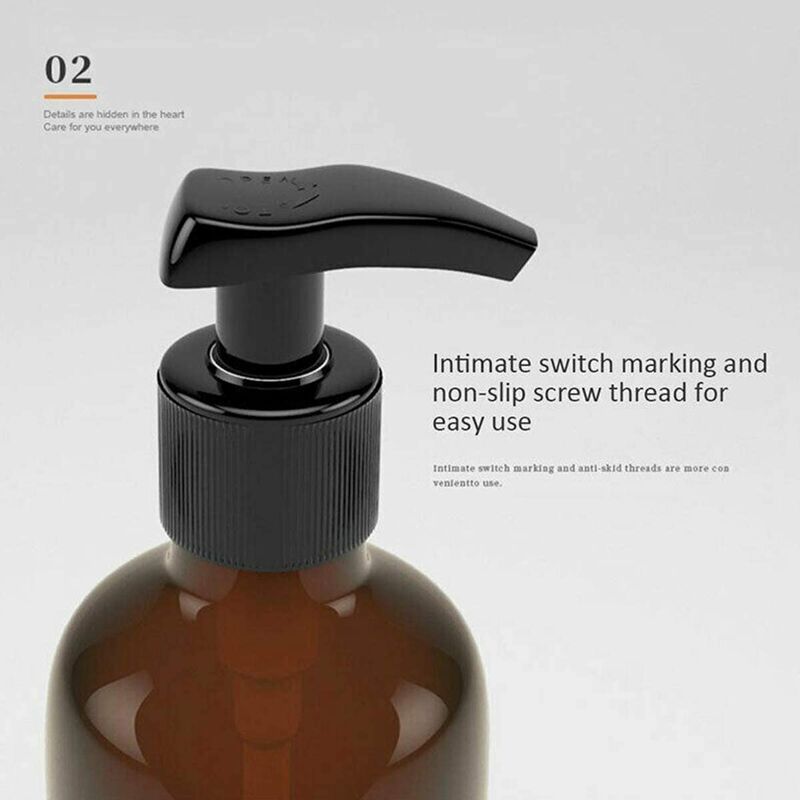4 Pack 500Ml Pet Plastic Soap Dispenser With Black Lotion Pump Ideal For Kitchen Bathroom