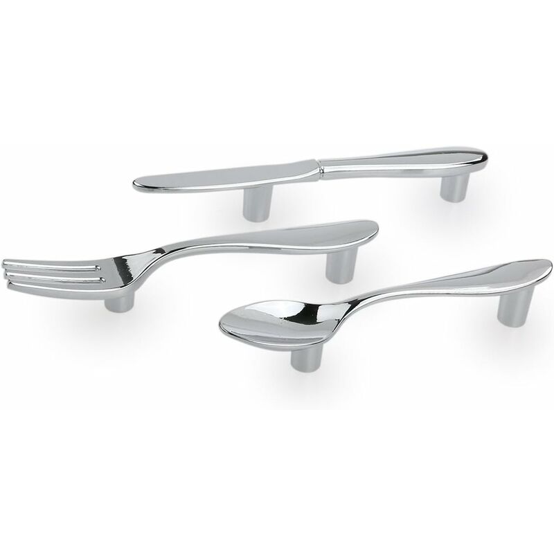 3 pcs Knife Spoon Fork Kitchen Cabinet Drawer Cupboard Pull Sleeve Knobs