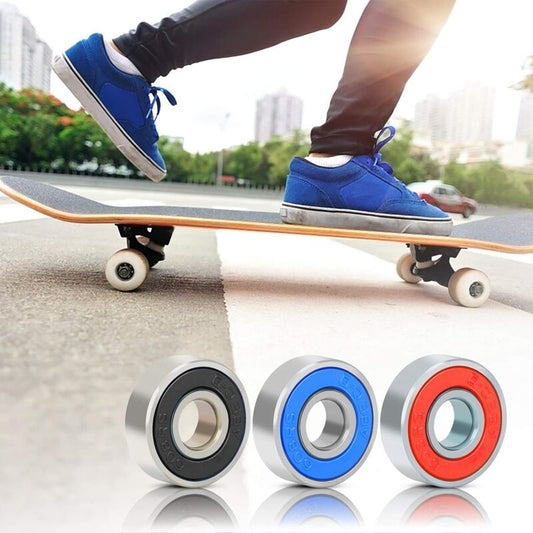 30 pcs 608Rs Bearings Frictionless Carbon Steel Skateboard Longboard Miniature Scooter ROller Skate Bearing Abec-9