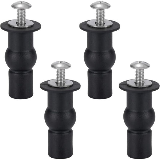 Toilet Seat Fixing Toilet Seat Hinge Toilet Seat Fixing Screws For General Toilet Seats 4 pcs Black
