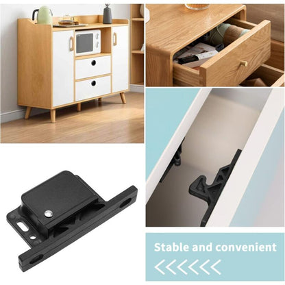 2 pcs Cabinet Door Catches With 8 Screws For Rv, Caravan Door Latches, Accessories For Cabinets, Sliding Doors, Home,