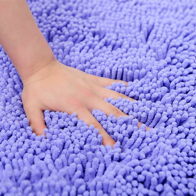 Soft Shag Bath Mat Kitchen Rug Door Mats Doormats Non-Slip Strip Absorbent Doormat Bath Shower Mat Shaggy Rug - 60 X 90