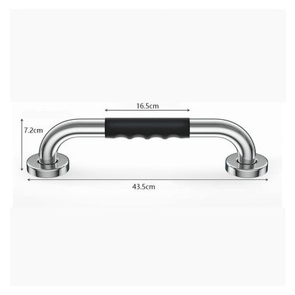 Black Safety Bathtub 40Cm, Non-Slip, Wall-Mounted Stainless Steel Grab Bar, For Bathroom Toilet Handle For