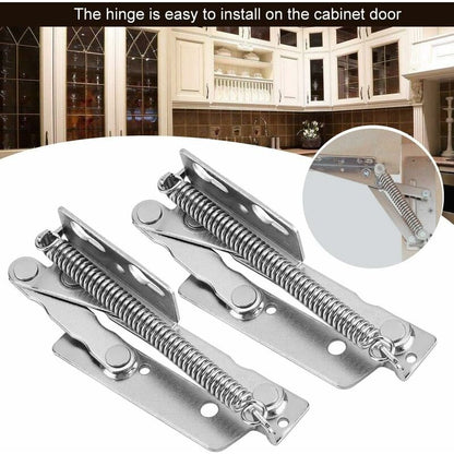 2 pcs Durable Steel Folding Support Hinges For Cupboard, Wardrobe, Cabinet, Door