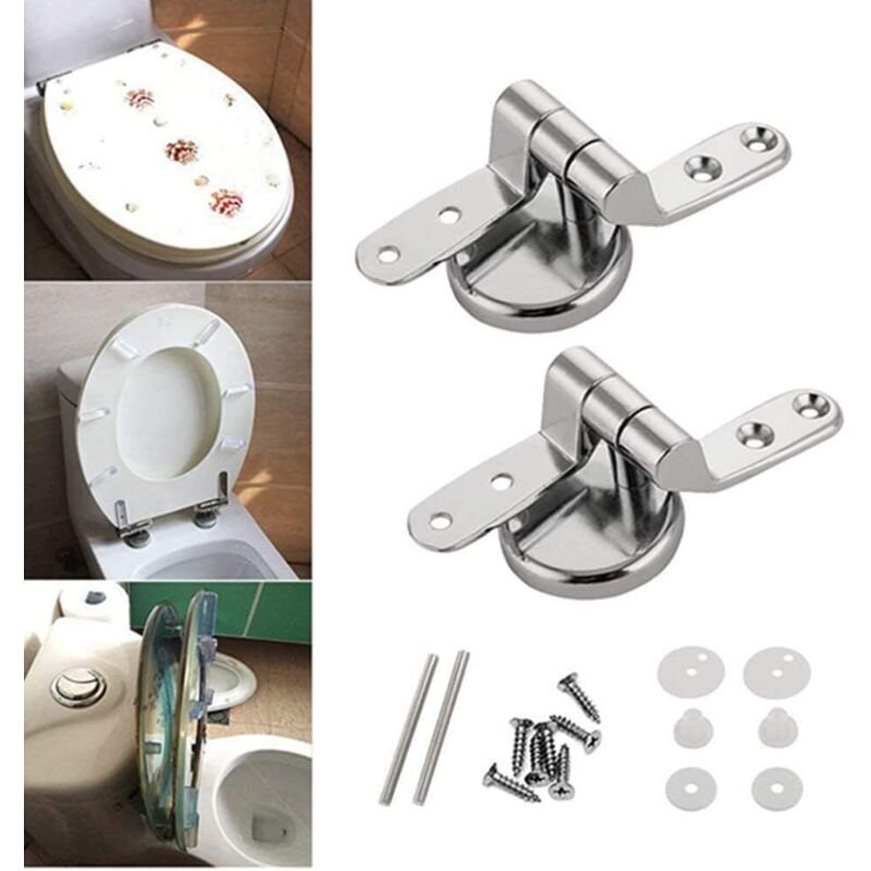 Toilet Seat Hinge Replacement Fixings Zinc Alloy Toilet Seat Hinge Toilet Seat Hinge For Wood Resin Mdf Toilet Seat