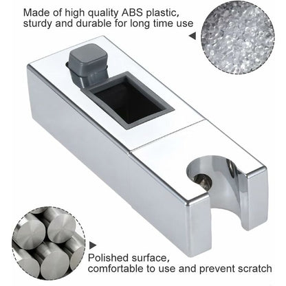 Adjustable Rectangular Shower Head Sliding Bracket Holder For Bathroom