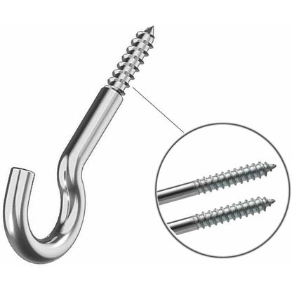 10 pcs Eyebolts, Eye Screws, Stainless Steel Screw Hooks, With 10 pcs Dowels Kit, 5 65Mm, For Chandeliers, Crafts