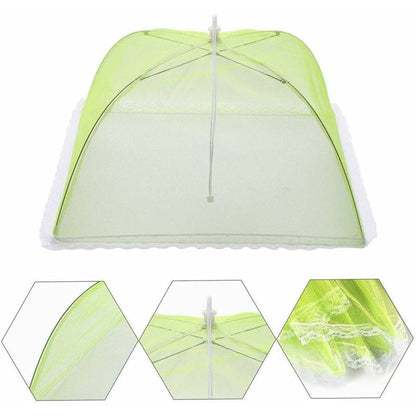 4 pcs Food Cover/Insect Proof Food Cover/Food Tent/Folding Food Cover Mesh Screen Umbrellas, Bbq And More - 4 Colors