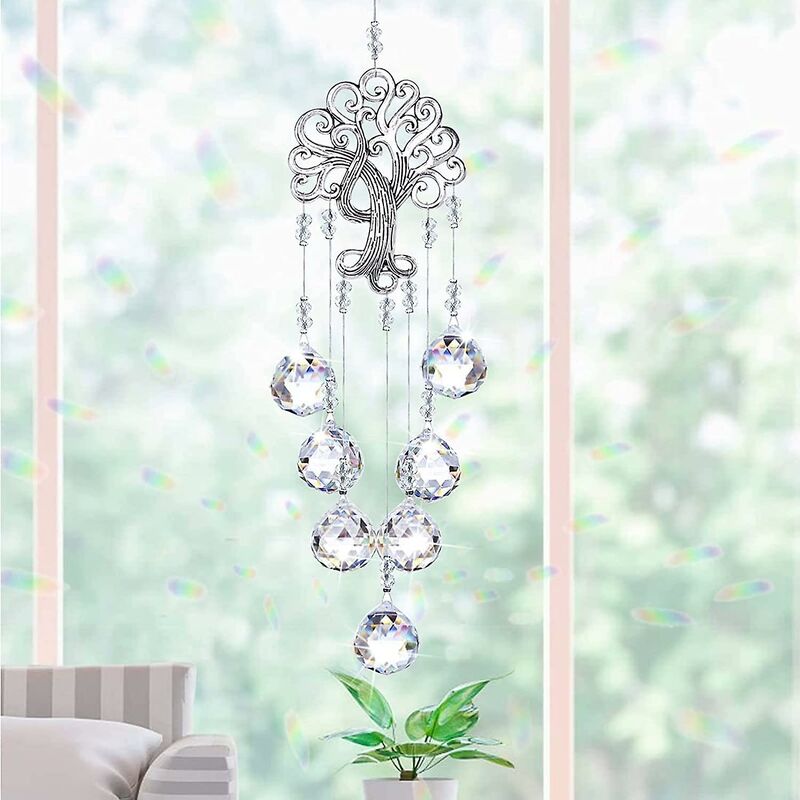 Crystal Suncatcher, Window Prism, Suncatcher, Hanging Sun Catcher For Home, Garden, Crystal Lamp, Curtain Pendant,