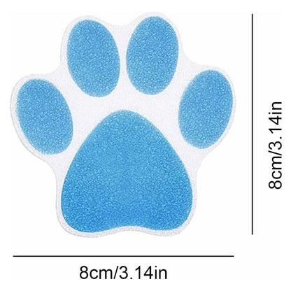 15 pcs Non-Slip Bathtub Stickers Kids Adult Shower Anti-Slip Stickers Dog Paw Waterproof Non-Slip Pads For Bathtub,