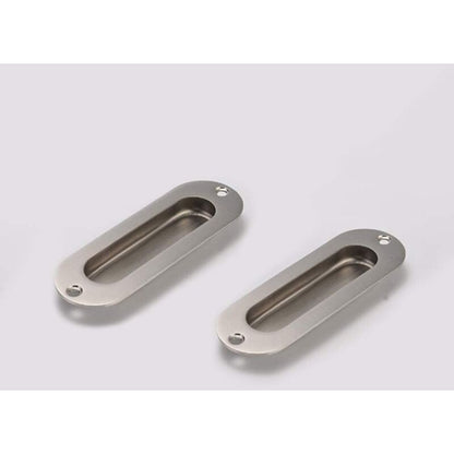 Flush Door Handle 2 Pieces Brushed Stainless Steel Flush Handle Sliding Door Handle Cupboard Door Handle With Screws