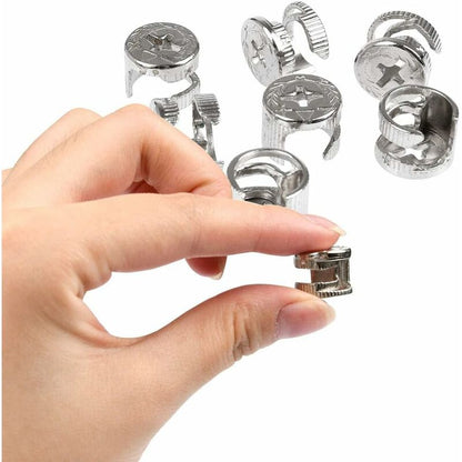 Cam Fittings 50 Pair Furniture Cabinet Panel Connection Ø15Mm Invisible Connector For Kitchen Cabinet, Cupboard, Wooden
