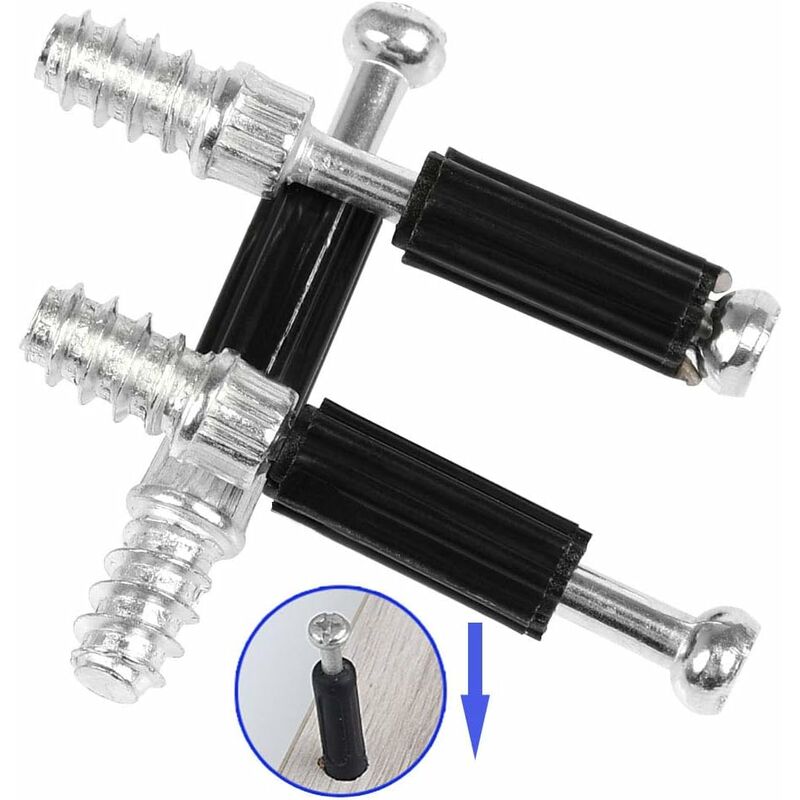 Cam Fittings 50 Pair Furniture Cabinet Panel Connection Ø15Mm Invisible Connector For Kitchen Cabinet, Cupboard, Wooden