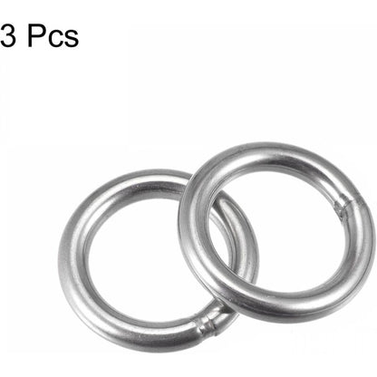 Welded Ring Stainless Steel 304 50Mm External Diameter 8Mm Thickness 3 pcs