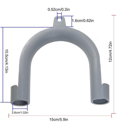 2 pcs Washing Machine Drain Hose Hooks - U Shape