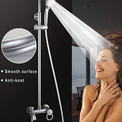 2M Extra Long Smooth Chrome Shower Hose (G1/2)
