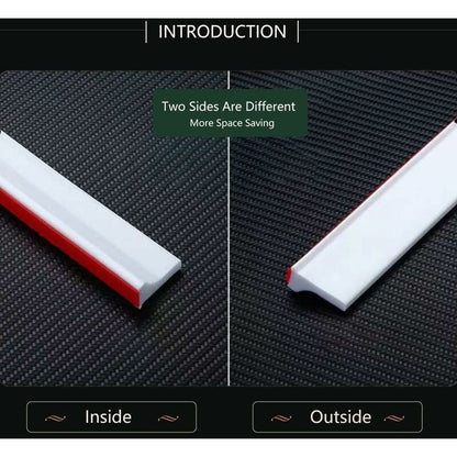 2M/78In Silicone Shower Threshold Water Barrier, Wet ROom Floor Water Barrier, Bathroom Water DAm, Shower Sealing
