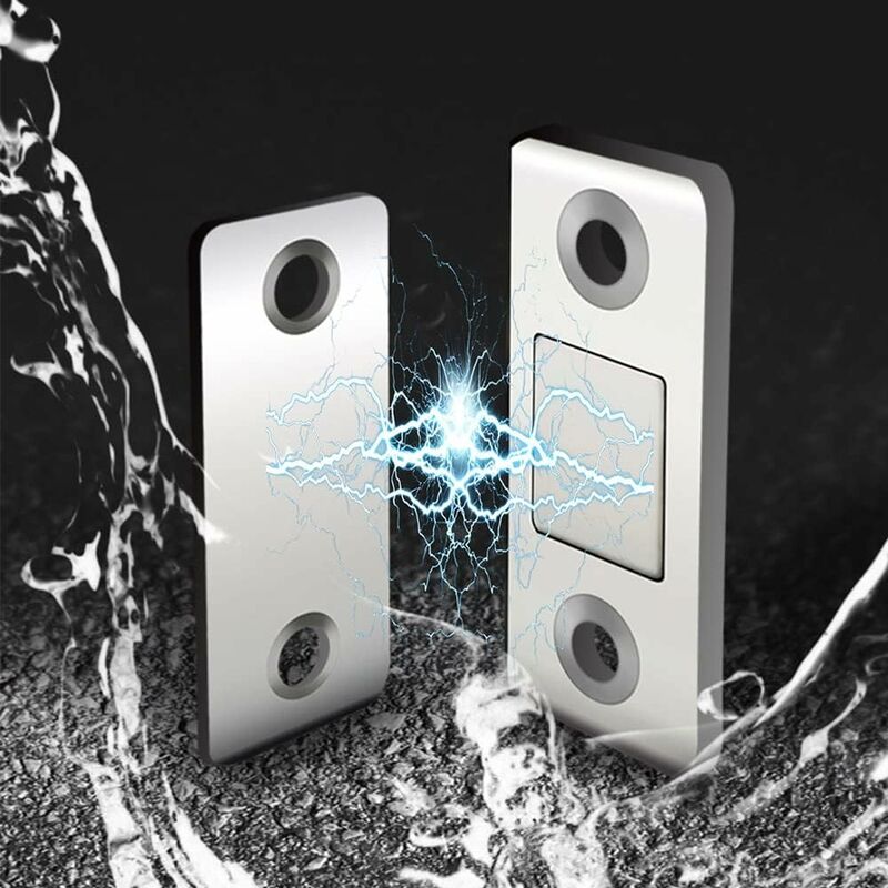 4/8 Pack Adhesive Magnetic Cabinet Door Catches Stainless Steel Kitchen Magnetic Catch For Cupboard Magnetic Closure