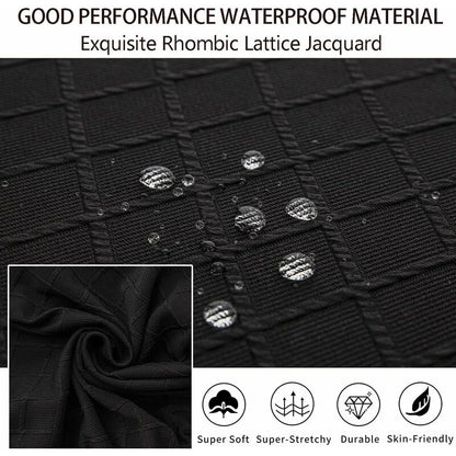 Diamond Lattice Waterproof Seat Covers For Dining ROom Chairs, Stretch Kitchen Chair Covers For Dining ROom, Seat