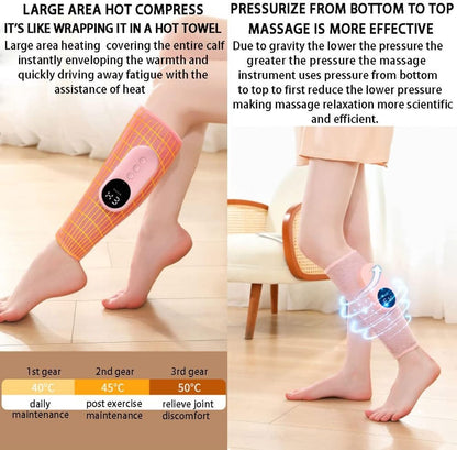 Leg massager for blood circulation  (grey)