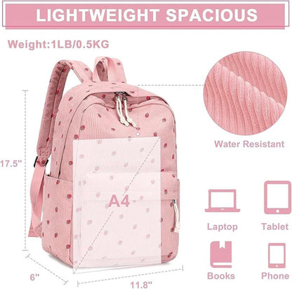 3 PCS Women's Backpack - Pink