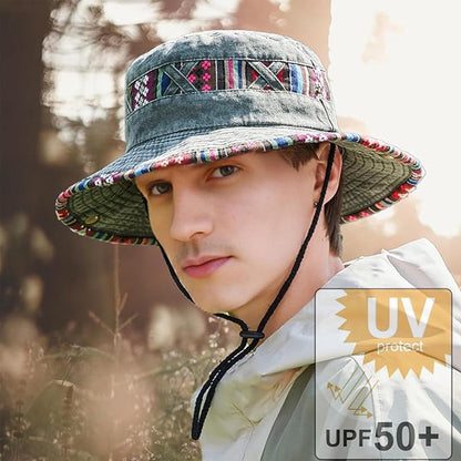 Sun hat with UV Protection and Foldable Cotton