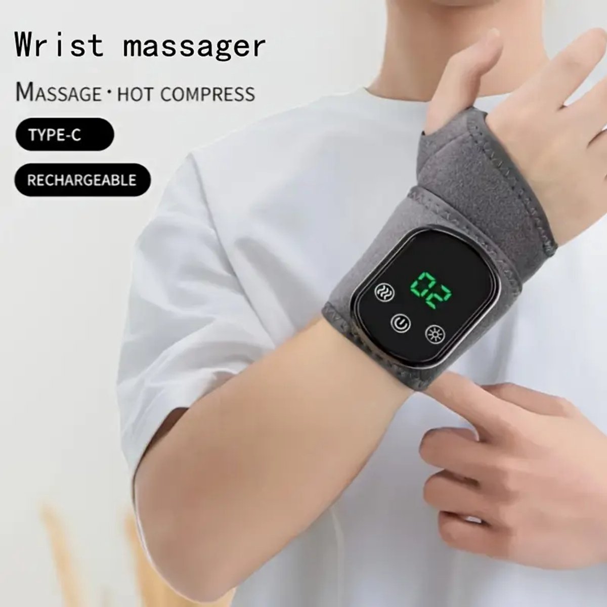 USB Rechargeable Hand Massager Device