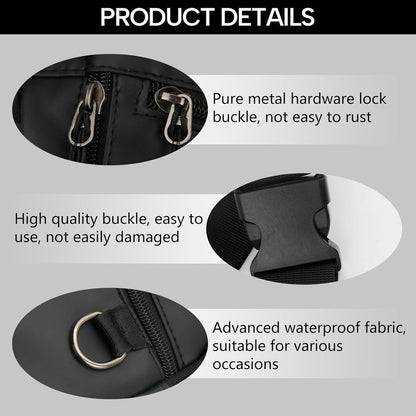 Fanny pack - Men's fanny pack - Women's fanny pack - Waterproof tactical leg bag - Fanny pack - Multifunctional motorcycle bag for men and women - Travel, camping, running, cycling
