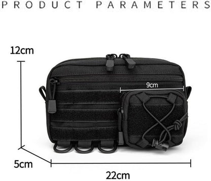 Bike bag - Fanny pack - Organizer - Pouch - Ultralight storage box - Waterproof Oxford Ripstop - Perfect for hiking, cycling, and survival gear
