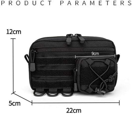 Bike bag - Fanny pack - Organizer - Pouch - Ultralight storage box - Waterproof Oxford Ripstop - Perfect for hiking, cycling, and survival gear