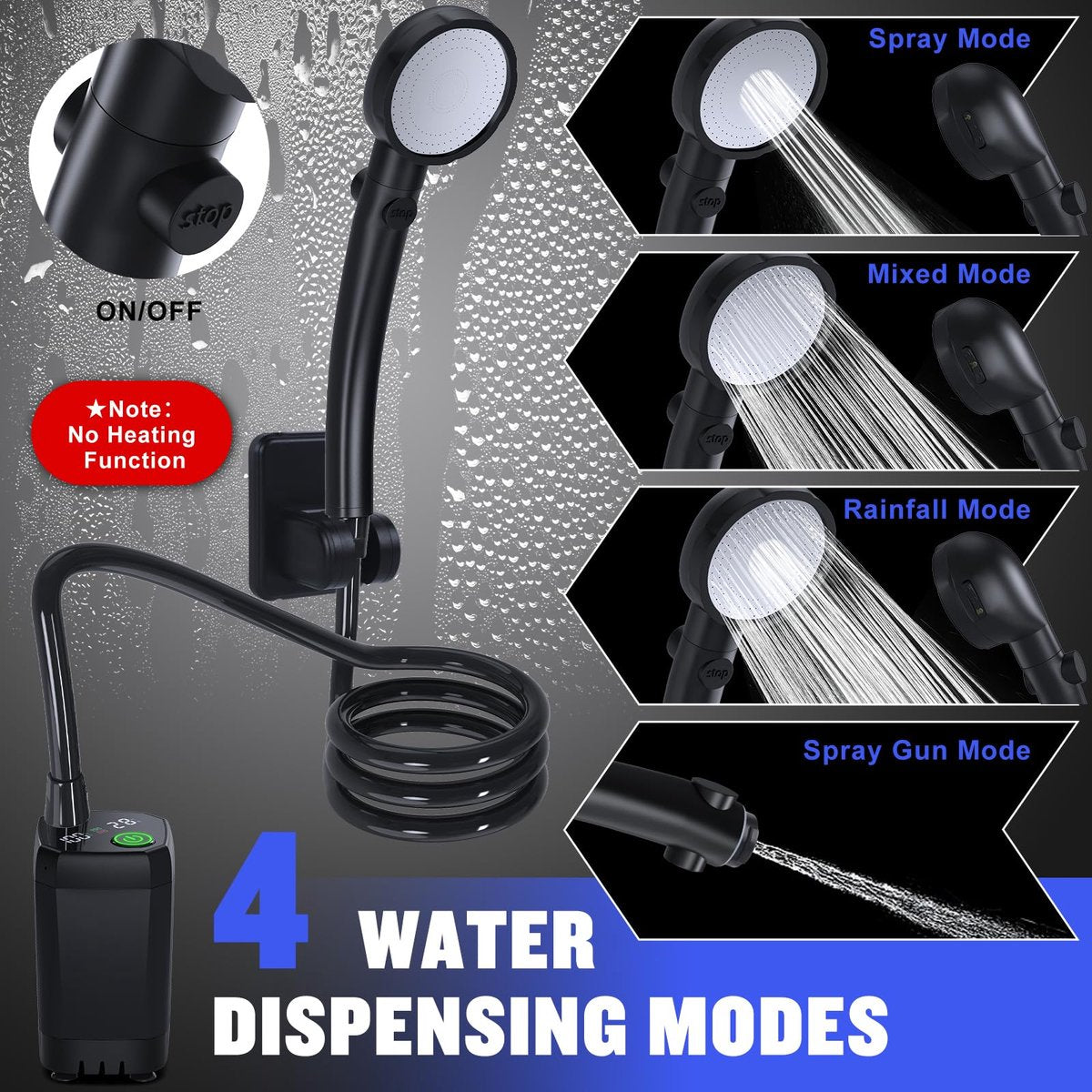 Portable Camping Shower For Hiking and Travel