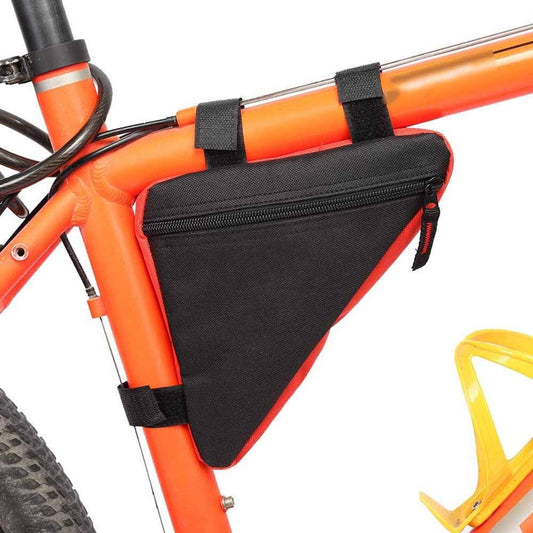 Bicycle panniers - Bicycle frame bags - Oxford outdoor saddle bag with zippered pocket and quick-release fastener - Bicycle accessories - Tool bag with triangular top tube