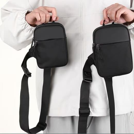 Waterproof Shoulder Bag for Cycling Sports Travel, Black, M