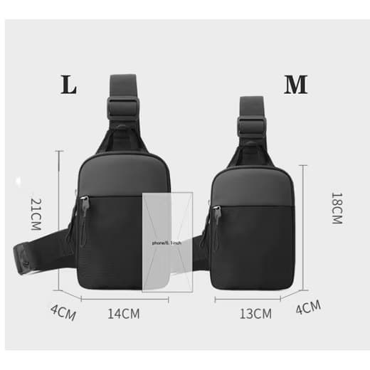 Waterproof Shoulder Bag for Cycling Sports Travel, Black, L