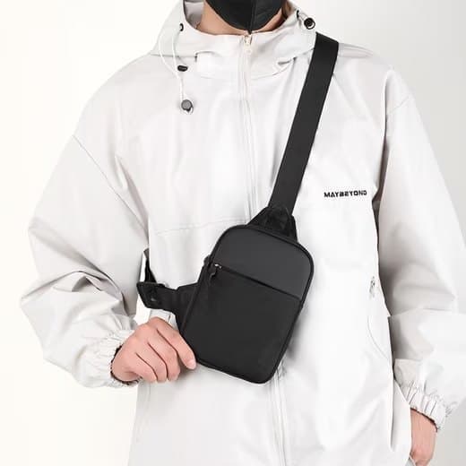 Waterproof Shoulder Bag for Cycling Sports Travel, Black, L