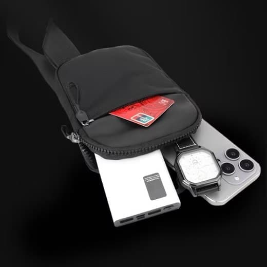 Waterproof Shoulder Bag for Cycling Sports Travel, Black, L