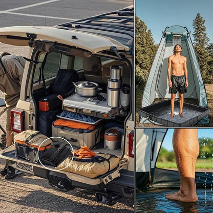 Portable Folding Camping Shower Base for Outdoor