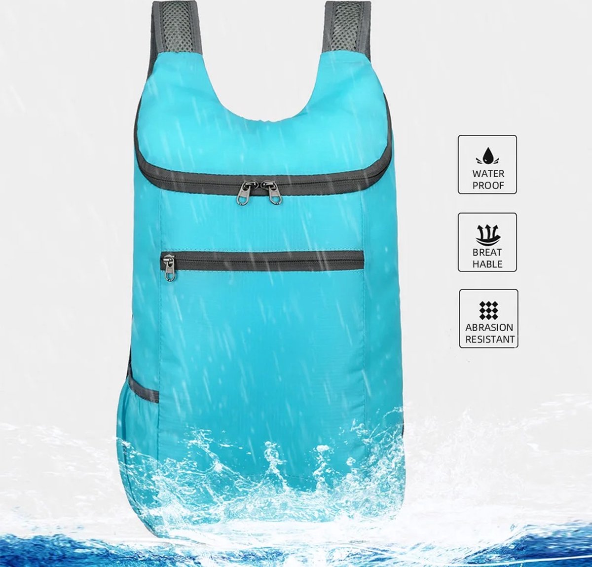 Foldable Lightweight Backpack | 20 Liters | Black