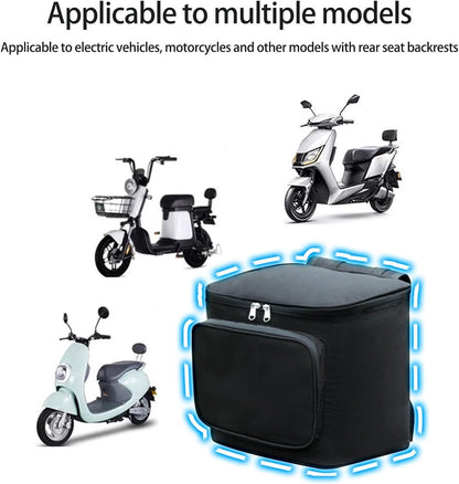 Motorcycle Saddle Bag - Road Bike Small Saddle Bag - Motorcycle Storage Bag - Waterproof Back Bag - Adventure Travel Organizer - Rugged Motorcycle Equipment - Touring Carrier for Helmet, Tools, Helmet, Outdoor Gear, Rear Seat