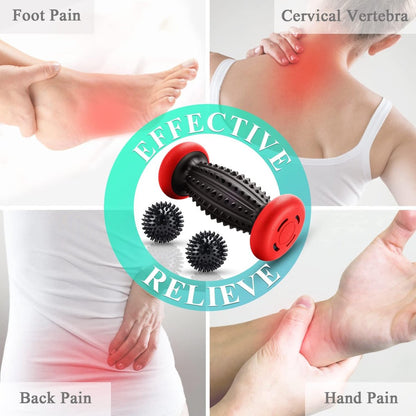 Foot Massage Roller With 3 x Massage Balls
