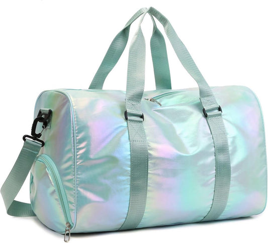 Dance Bag for Girls - Weekend Bag - With Shoe Compartment and Wet Compartment - Multifunctional - 48*26*39cm - Sports Bag and Backpack in 1 - Water-Repellent - Comfortable and Practical - Shoulder Bag - Duffel Bag - Take Your (Sports) Gear Everywhere in S