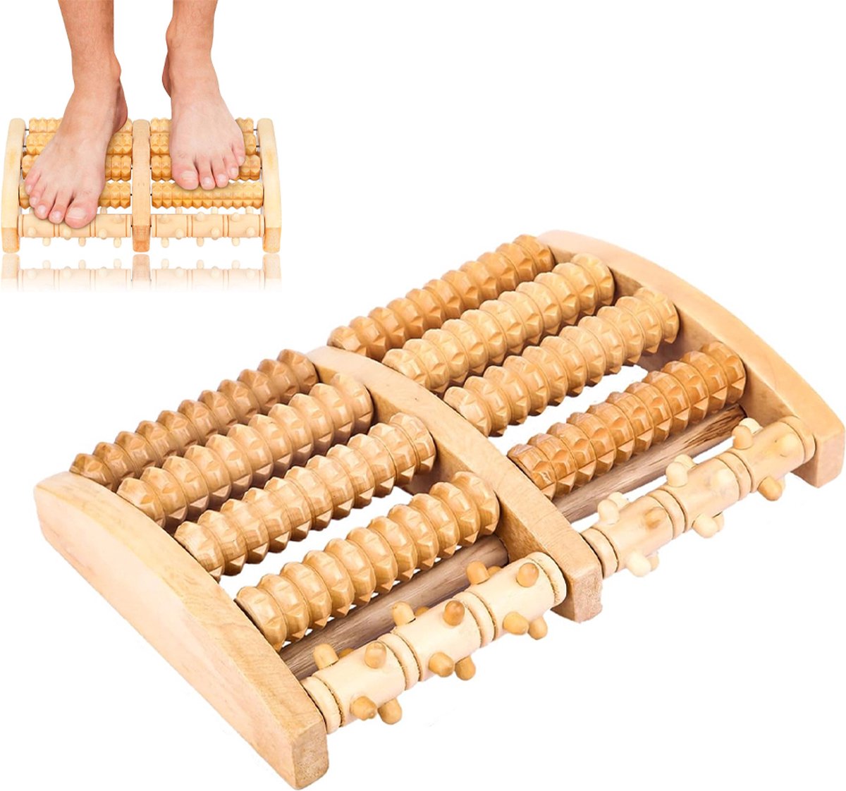 Wooden Foot Massage Roller