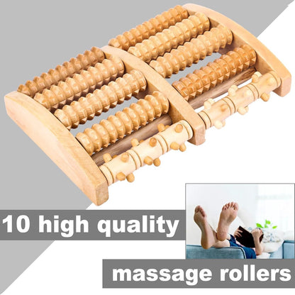 Wooden Foot Massage Roller
