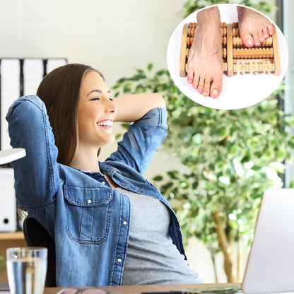 Wooden Foot Massage Roller